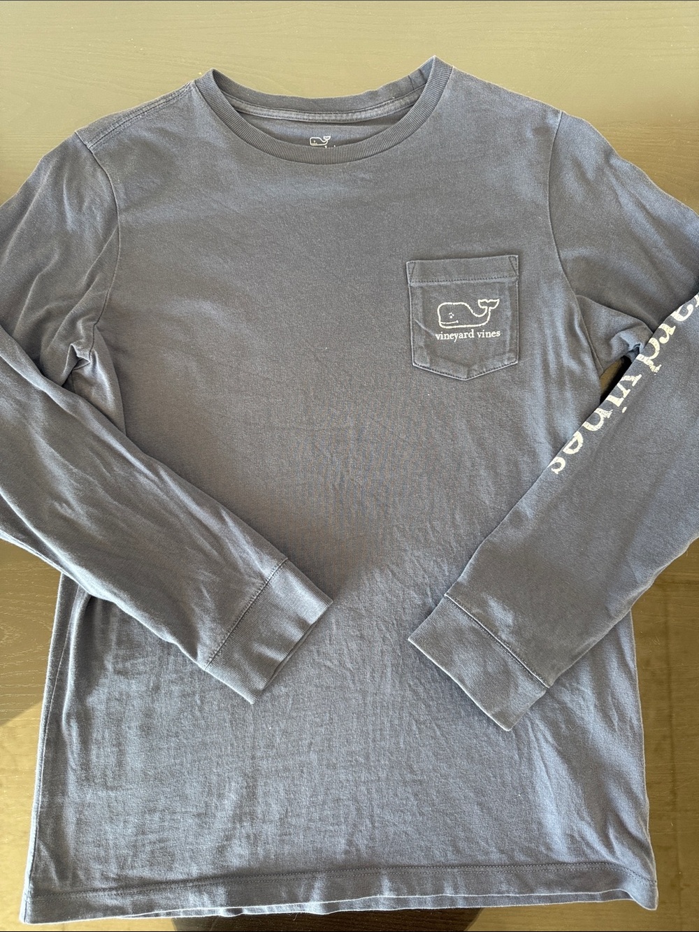Vineyard Vines Kids  Long-Sleeve Pocket Tee - Blue